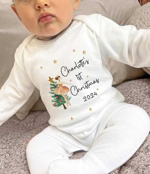 Primera Navidad Para Bebé Bodys Navidad Bebe ≫ Body Para Bebé Con Frase Mi Primera Navidad