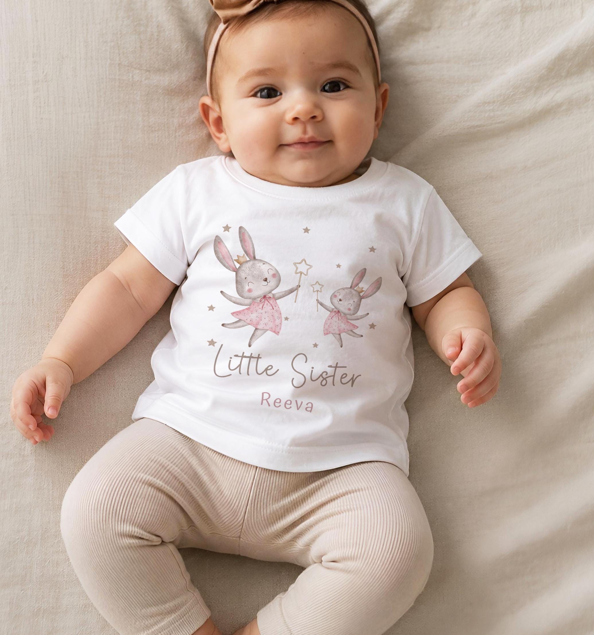 Big Sister Little Sister Matching T-shirt & Babygrow, New Baby