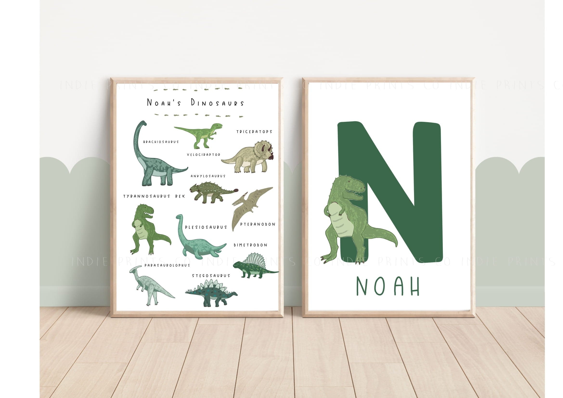 Dinosaur Prints, Dinosaur Nursery Prints, Nursery Decor, Boys Bedroom ...