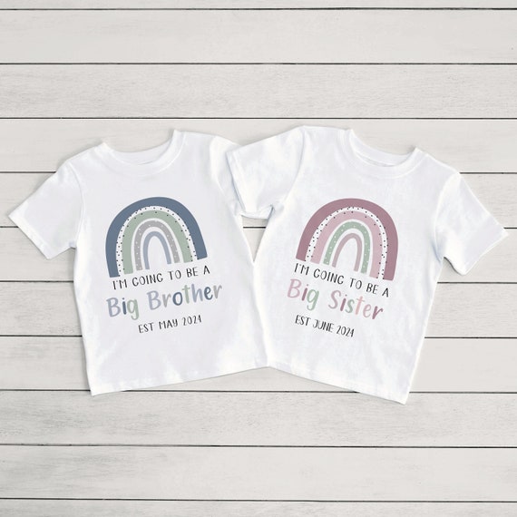 T-shirt Annuncio Gravidanza Stampata Bambino Promoted To Big Brother - Foto 10