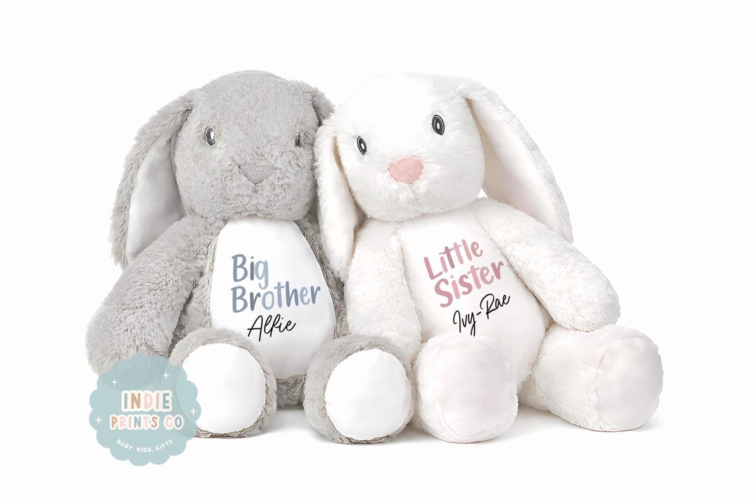 Harley Baby Set Personalizzato Per Fratello Maggiore E Sorellina - Body E T-Shirt Con Nome, Taglie Da 0-3 Mesi A 12-14 Anni