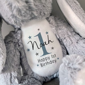 Personalised 1st Birthday Gift, first birthday gift, 1st birthday gifts, personalised toys, 1st birthday gift, Boys 1st birthday, Bunny,baby