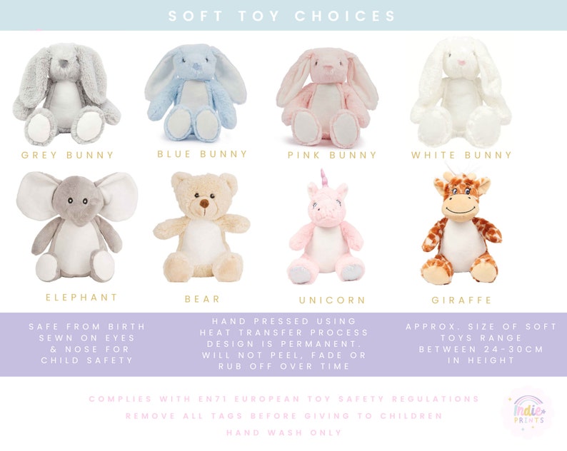 Personalised First Birthday Gift,Bunny,Granddaughter,Girls,Boys,Soft Toy,Keepsake,Grandson,son,Daughter,Baby,Peter Rabbit,1st Birthday,Bear image 7