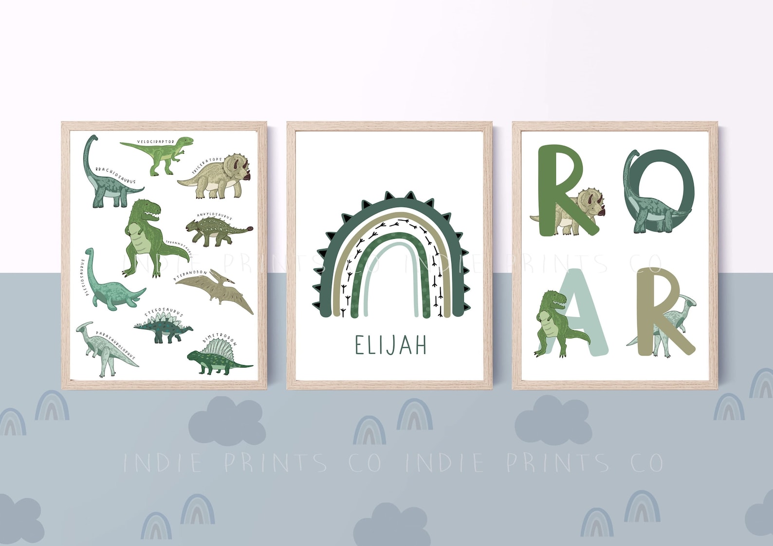Dinosaur Prints Dinosaur Nursery Prints Nursery Decor Boys - Etsy