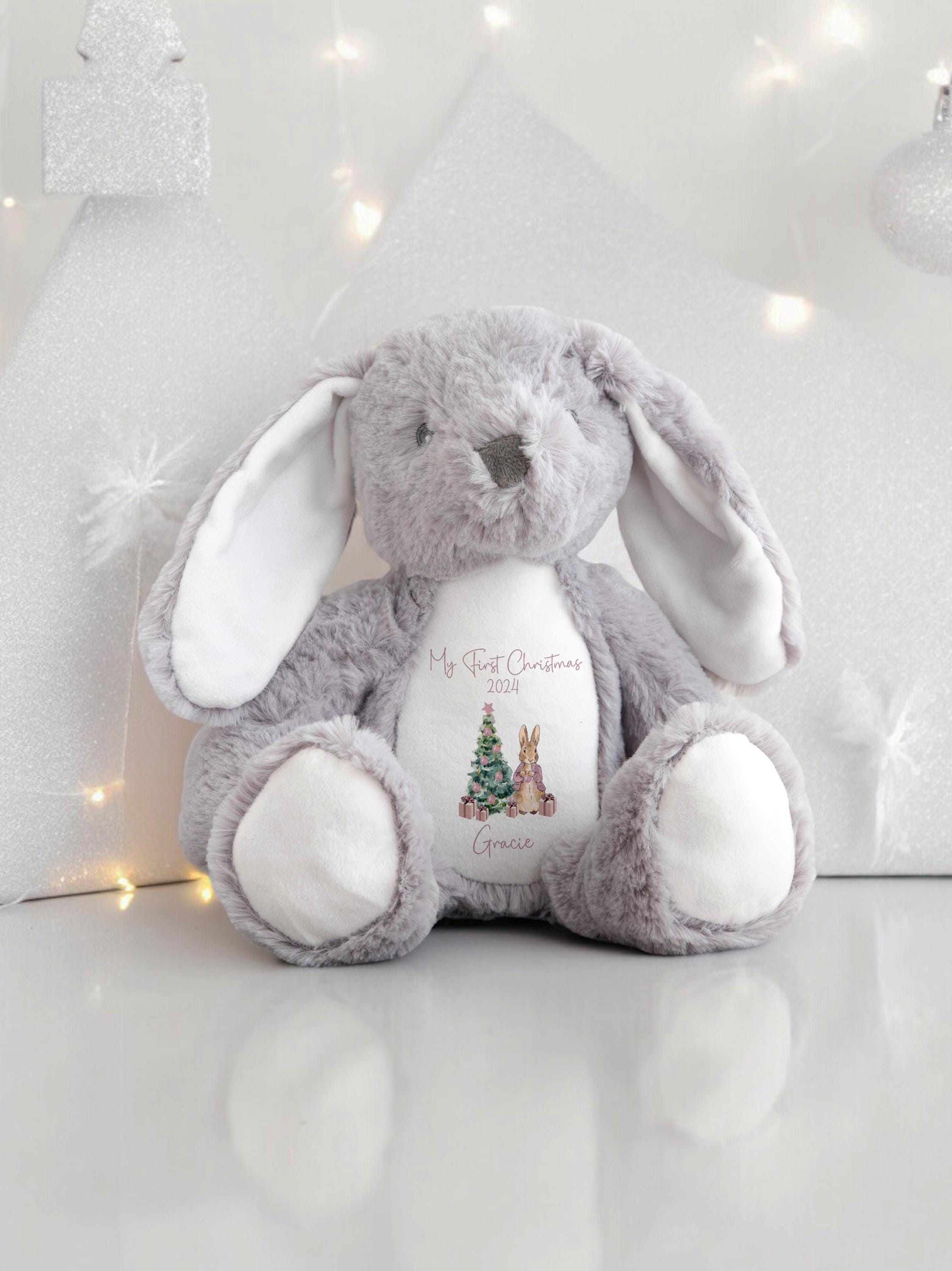 パーソナライズされた最初のクリスマステディ、赤ちゃんの最初の