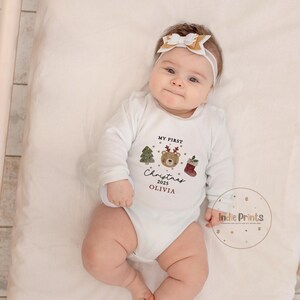 Baby's First Christmas Gift, First Christmas Present, Keepsake Christmas Soft Toy, Personalised Baby's 1st Christmas Reindeer Toy, Newborn image 6