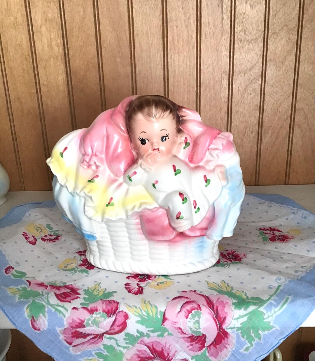 Kitsch Baby Baby Planter, Kitsch, Kitsch Planter, Baby Girl Planter, Planter by ...