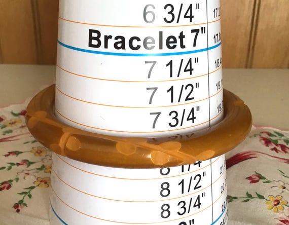 Bakelite bangle bracelet, bangle with carving - image 6