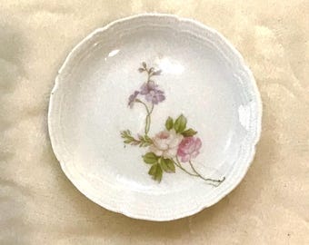 Butter pat, bone China, small dish, flower design