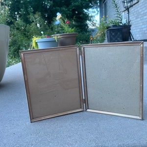 Bright Gold Metal 8x10 Double Picture Frame
