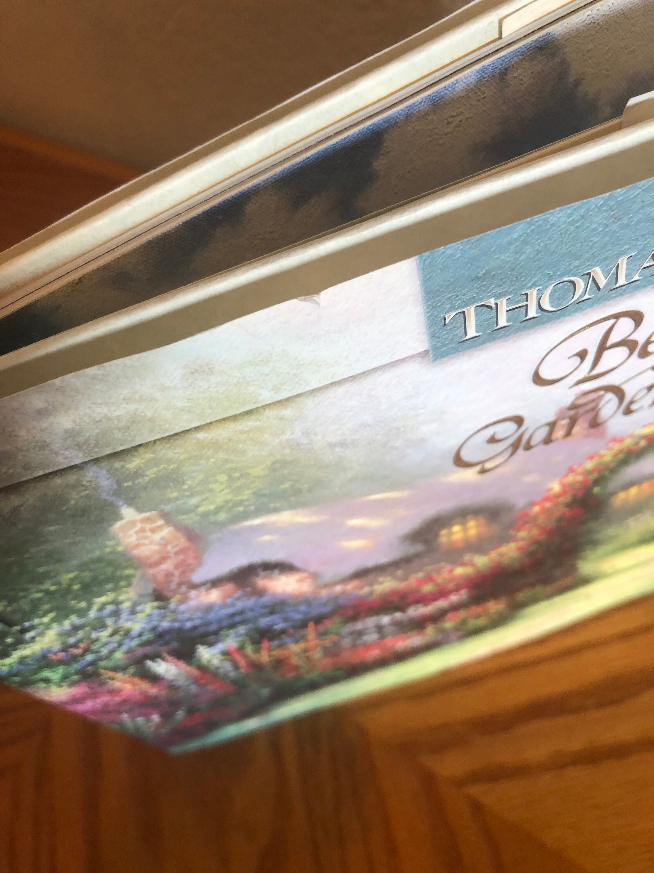 Thomas Kinkade Beyond the Garden Gate Painting and Poem Book Etsy