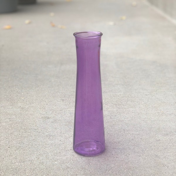 Round Purple Bud Vase