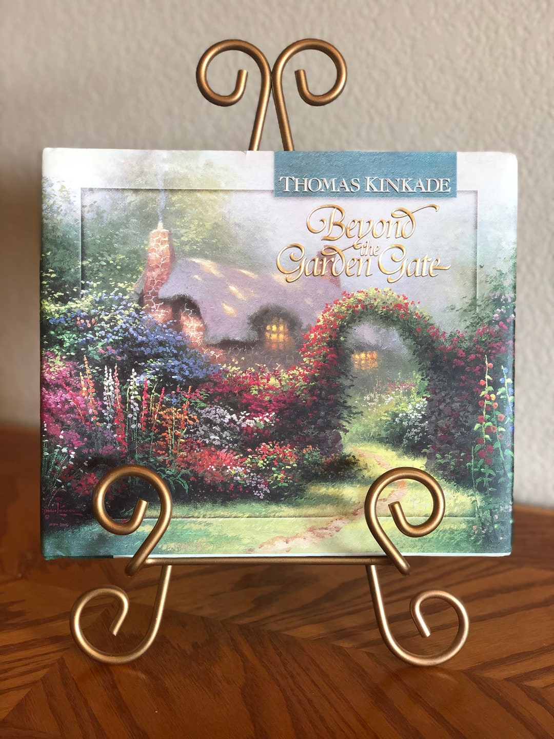 Thomas Kinkade Beyond the Garden Gate Painting and Poem Book Etsy