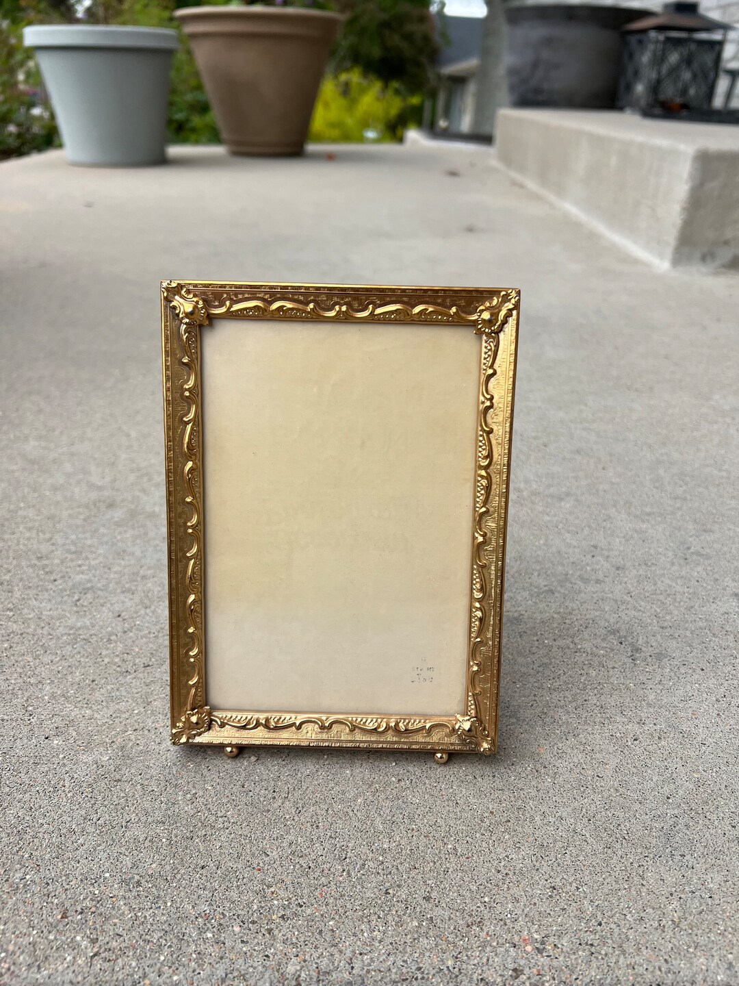 Ornate Gold 5x7 Picture Frame Etsy