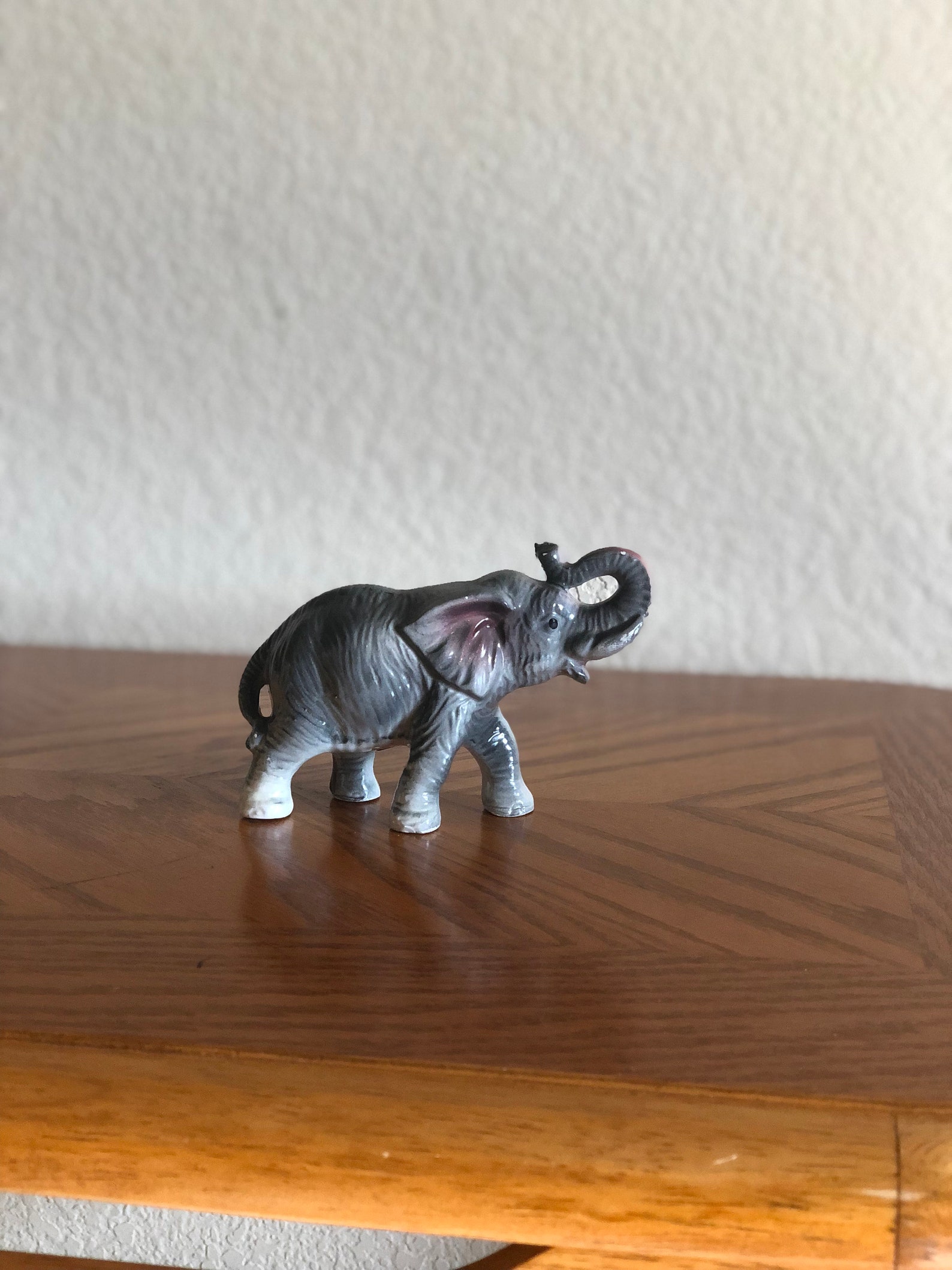 Ceramic Elephant Figurine Made in Japan Etsy