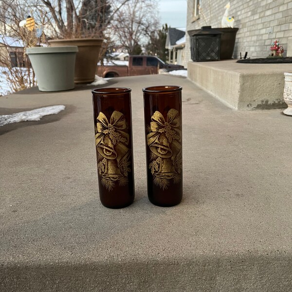 Amber Pillar Candle Holder Etsy