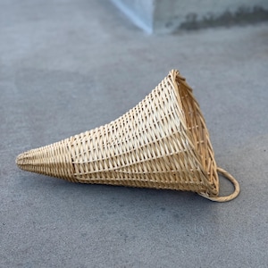 Light Colored Woven Cornucopia