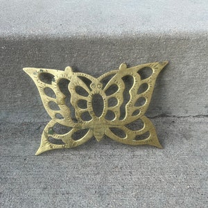 Brass Butterfly Trivet