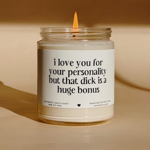 I love you for personality, gift for him, boyfriend gifts, gifts for men, gift for husband, funny gifts for him, Valentines day gifts