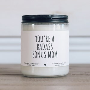 You&#39;re a badass bonus mom Gift for mothers day, Gifts for step mother, Gifts from children, cute gifts, meaningful gift, step Moms birthday