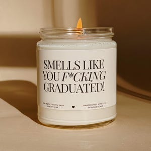 Riecht wie du graduierte Kerze Highschool-Abschluss Lustige Abschlussgeschenke Herzlichen Glückwunsch zum Abschluss Bachelor-Abschlussgeschenk Abschlusskerze