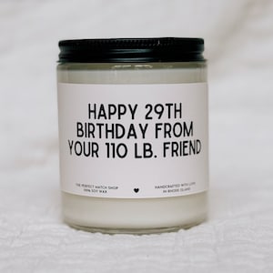 Funny birthday candle, Best Friend Gifts, Best friend birthday gifts, Funny Candles for her, custom candles happy 29th birthday