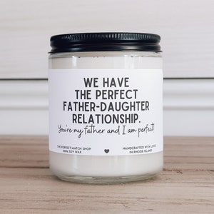 Father Daughter Gift Funny Father's Day candle Fathers day Gift Happy Fathers Day Gift From children Dads Birthday Gift Dad Gifts Funny Gift