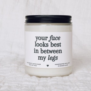 Your face looks best candle, gift for him, boyfriend gifts, gifts for men, gift for husband, funny gifts for him, Valentines day gifts