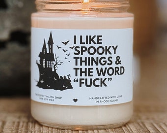 Funny Halloween candle, Halloween Home, Spooky things Fall candle decor, Halloween decor, Fall scented candles, gifts for her, gifts for him