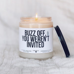 Citronella Candle | Outside Candle | Buzz off candle | Keep bugs away | Outdoors candle | Candle for outside | Deck candle