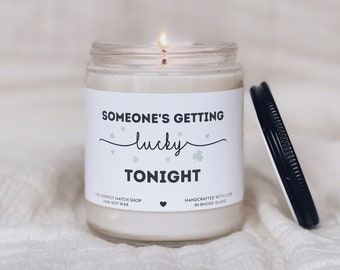 Someone's getting lucky tonight funny candle st patricks day decor st paddys day candle funny candles gifts for him gifts for her boyfriends