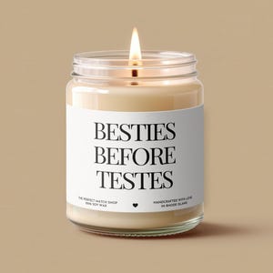 Best friend birthday gifts, Funny Best friend candle, Breakup gifts, Besties before testes, Funny birthday gift for her