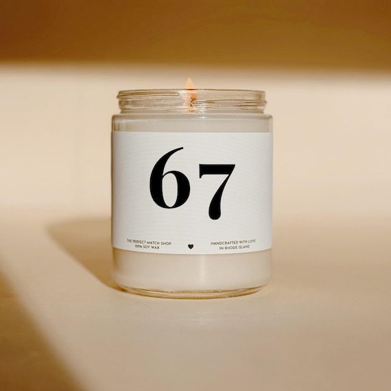 67 gen z slang gift, 67 candle, 67 teacher gift, teacher appreciation, funny teacher gifts, gift for teacher, christmas gift for teacher