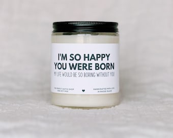 あなたが生まれてきてくれて本当に嬉しいよ。彼女の親友への誕生日おめでとう面白いキャンドル。親友への誕生日プレゼント。友達への面白い誕生日プレゼント。