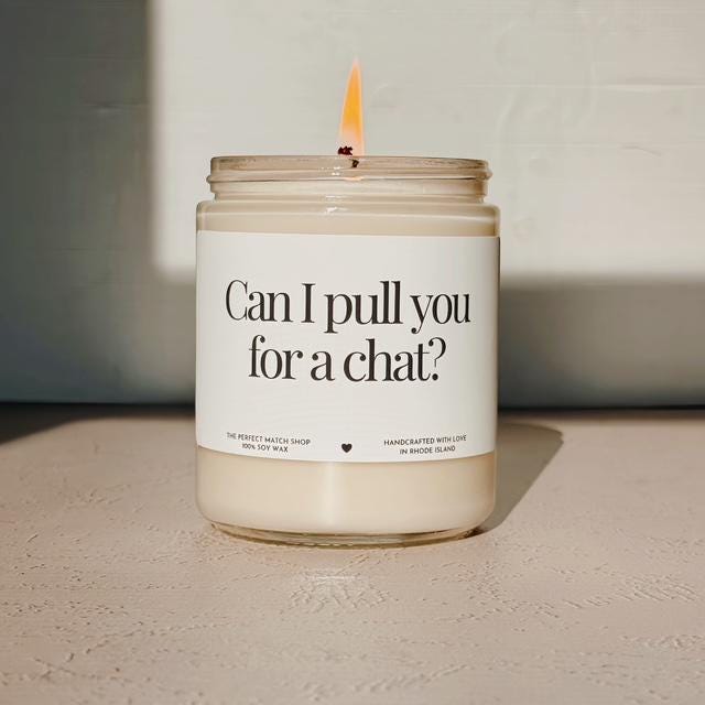 Love Island Candle Can I pull you for a chat candle Funny candles Reality TV candles Gifts for best friend Funny Best friend gifts