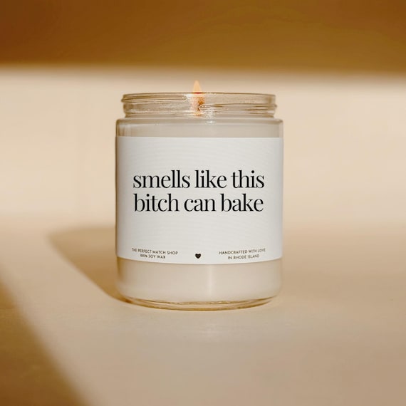 Baker Gift Bakery gift Culinary graduate gifts Baker candle This bitch can bake candle Funny gifts for her Gifts for Chef Bakery candle