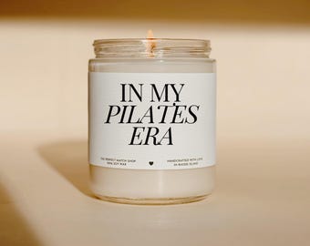 In my Pilates Era Pilates candle Pilates Instructor gift Pilates teacher candle Pilates lover gift Pilates studio decor