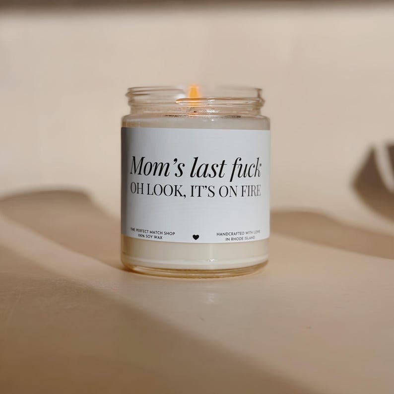 Funny Mothers Day gifts Mom Candle Moms birthday gift funny candles for mom Best gifts for mom New mom gift Step Mom gift Stressed Mom gift image 1