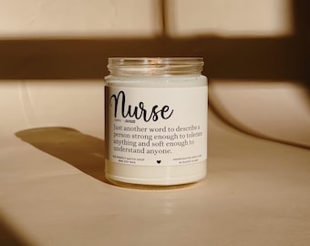 Nurse gift, nurses week, nurse appreciation gift, nurse life, gift for nurse, nursing graduation gift, nurse candle, RN grad gift
