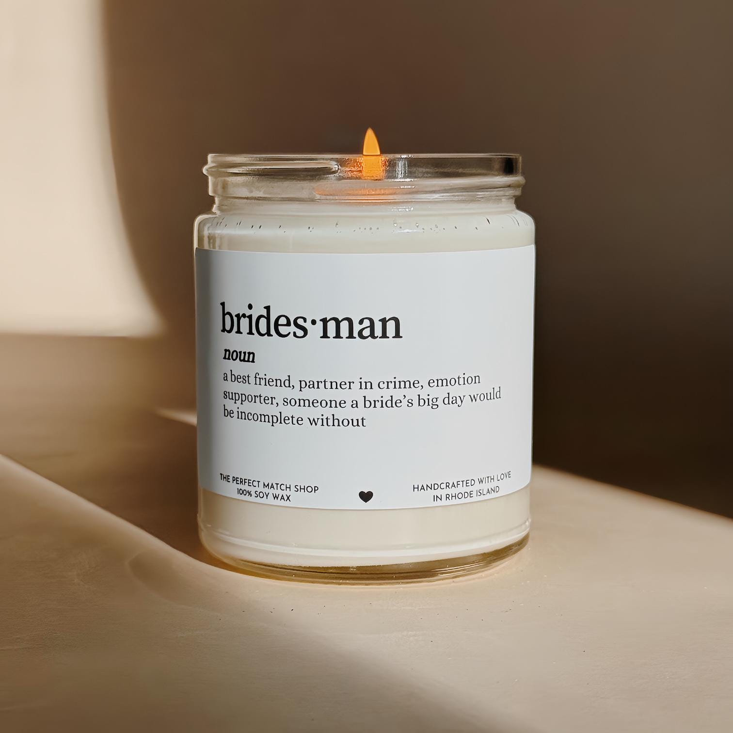 Bridesman candle Bridesmaid Gift Bridesmaid Box bridesmaid proposal Bridal Party Gifts bridesmaid ask Wedding planning Bridesman definition