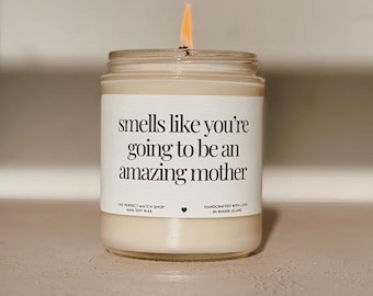 Mom to be gifts Amazing mother candle New mom gift Gifts for expectant mother Pregnancy gifts Pregnant mother candle New Mother Candle