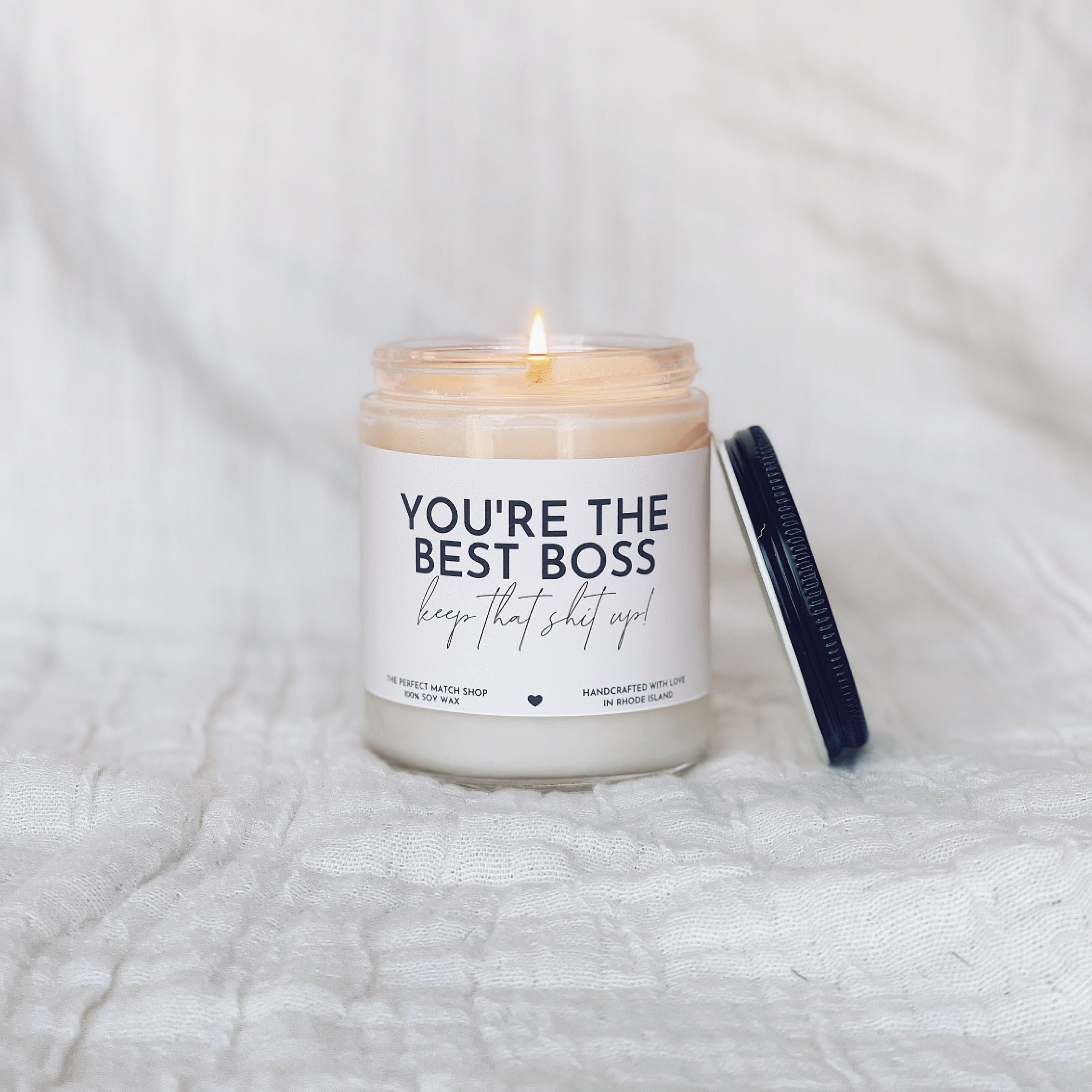 Youre the Best Boss Gift Boss Candle Boss Christmas Gift photo picture