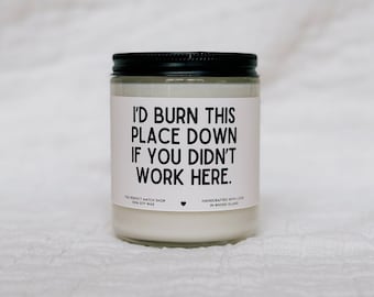 Ich würde diesen Ort niederbrennen Coworker Geburtstags Coworker Weihnachtsgeschenke, Lieblings Coworker Geschenke, Kollegen Geschenke, Arbeitsplatz Humor