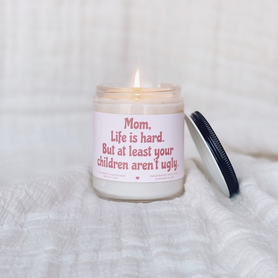 Gift for Mothers Day, Gifts for Mom, Gifts From Children, Cute Gifts,  Meaningful Gift, Soy Candle, Vegan Candles, Moms Birthday 