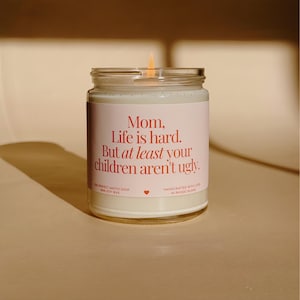 Gift for mothers day, Gifts for mom, Gifts from children, cute gifts, meaningful gift, Soy candle, vegan candles, Moms birthday
