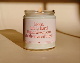 Gift for mothers day, Gifts for mom, Gifts from children, cute gifts, meaningful gift, Soy candle, vegan candles, Moms birthday