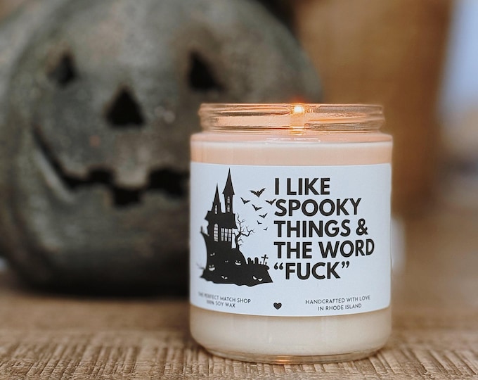 Funny Halloween candle, Halloween Home, Spooky things Fall candle decor, Halloween decor, Fall scented candles, gifts for her, gifts for him