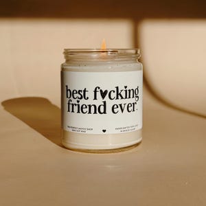 Gift for best friend Best fucking friend ever candle best friend birthday gift besties for life best friend long distance gift