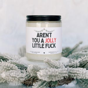 Ben jij niet een heel grappig kerstdecor kerstkaars grappig kerstcadeau geheime kerstfeestkaars Cadeaus voor haar Cadeaus voor hem