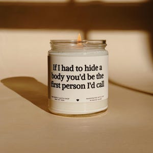 もし私が死体を隠さなければならなかったら、彼女の親友の誕生日に面白いキャンドル、親友へのプレゼント、彼女の親友へのプレゼント、永遠の親友へのプレゼント